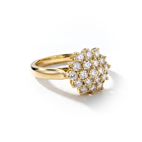 19 Stones Cluster Ring