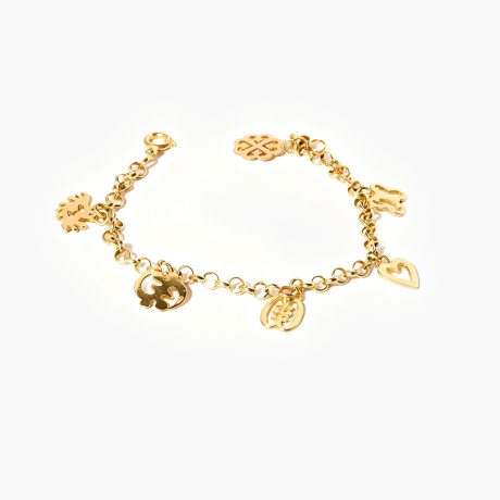 Adinkra charm Bracelet