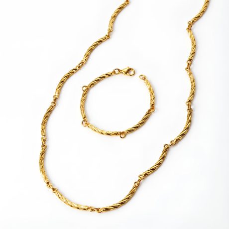 Arc Necklace with Bracelet