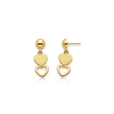 Double Heart Earrings