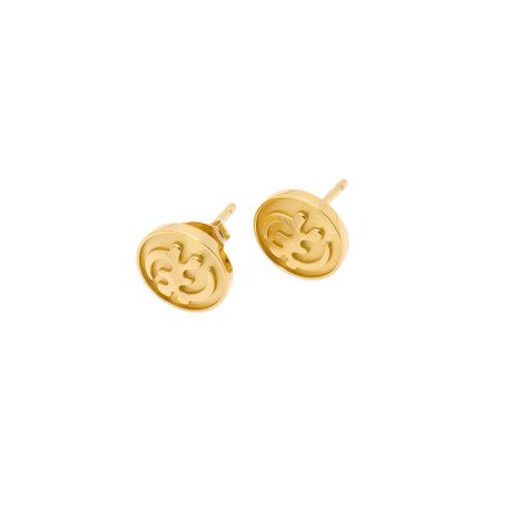 Embossed Gye Nyame Earrings
