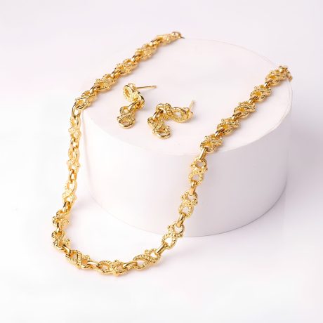 Horse Shoe Necklace with Earrings