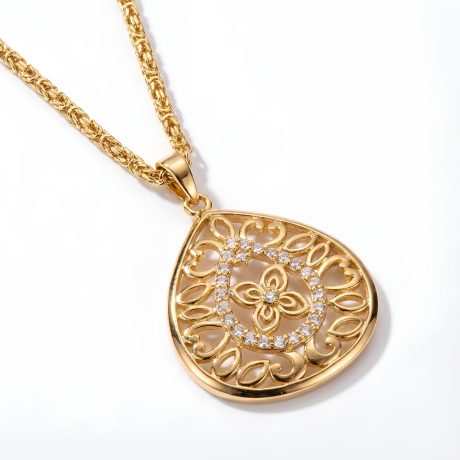 Italian Curb with Adinkra Droplet